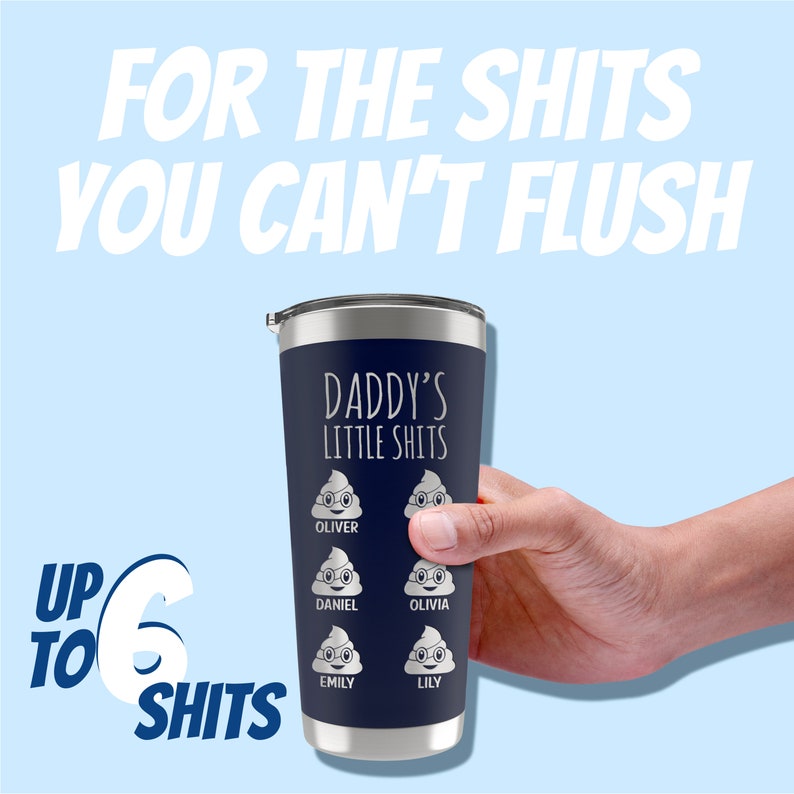 Custom Dad Tumbler Fathers Day Gift from Kids