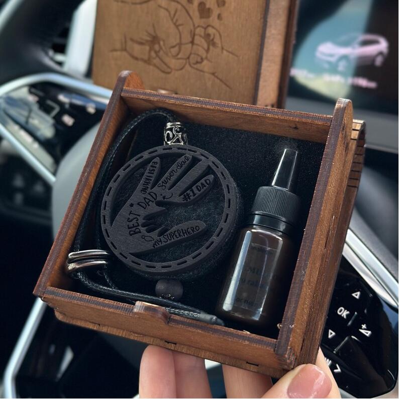 Custom Gift Box For Dad, Car Oil Diffuser, Fathers Day Gift