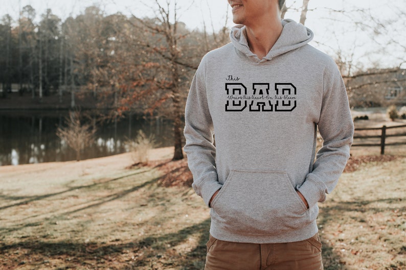 Personalized Dad Long Sleeve Hoodie, Custom Dad Hoodie With Kids Names, Gift for Dad