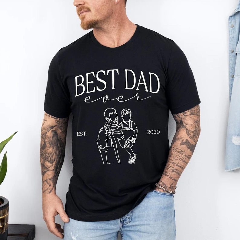 Custom Photo Shirt For Best Dad Ever Dad,Fathers Day Gifts
