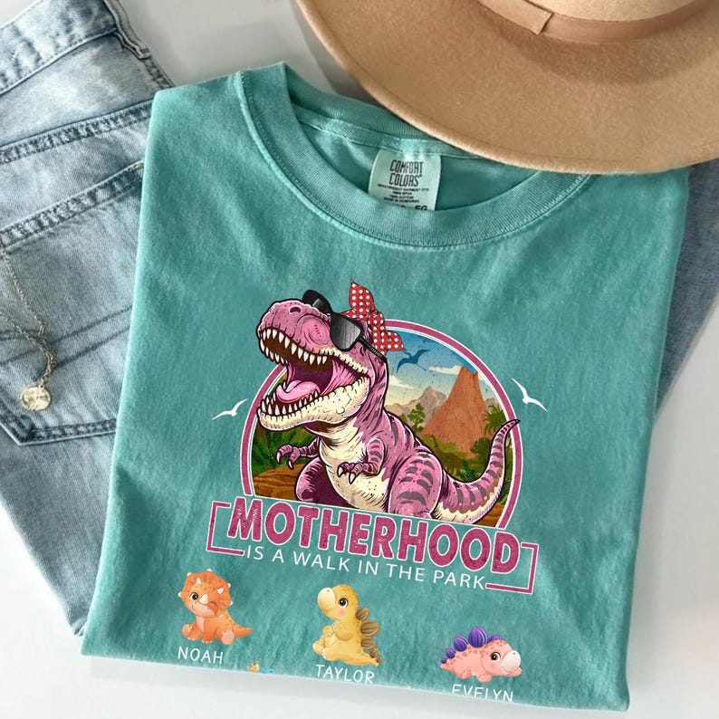 Custom MOTHERHOOD IS A WALK IN THE PARK Mom Sweatshirt