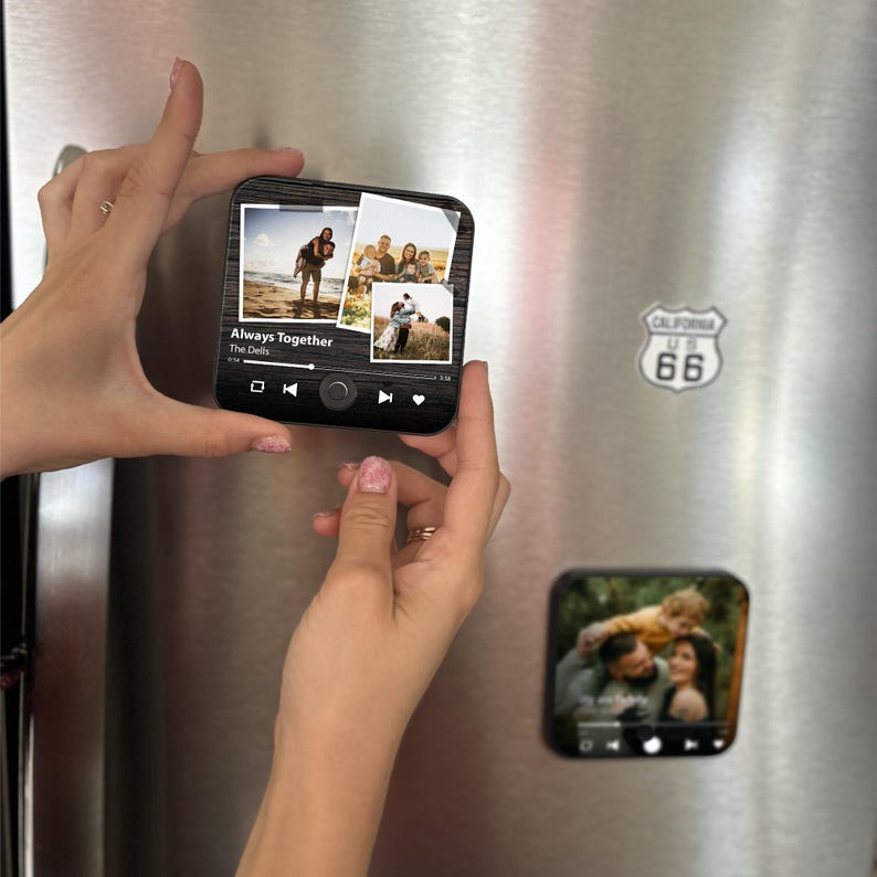 Custom Music Fridge Magnet,  Play Song Music Box, Mother's Day Gift