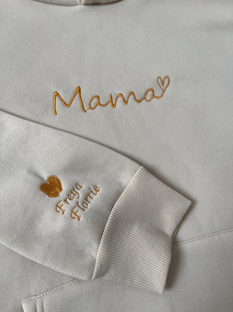 Custom Embroidered Mama Sweater Mothers Day Gift