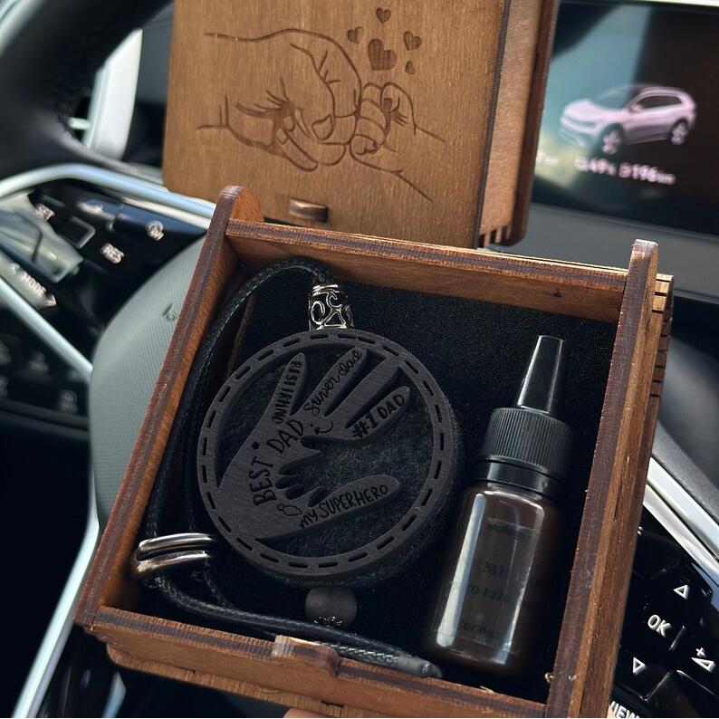 Custom Gift Box For Dad, Car Oil Diffuser, Fathers Day Gift