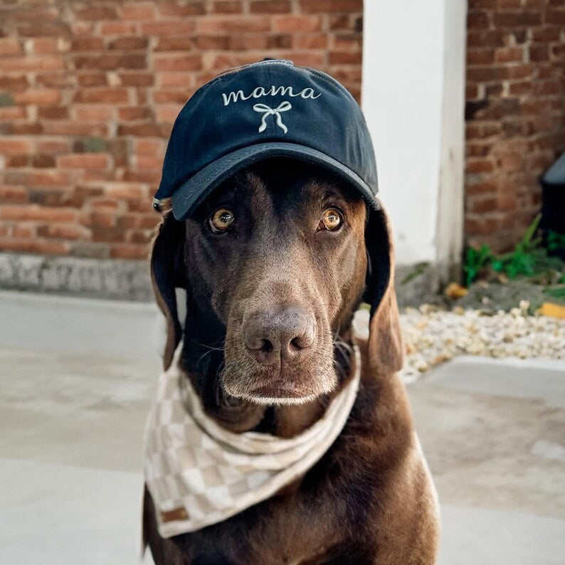 Personalized Bow Mama Embroidered Hat