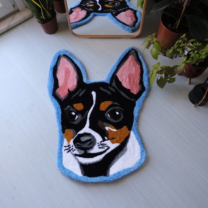 Custom Animal Portraits Tufted Rug