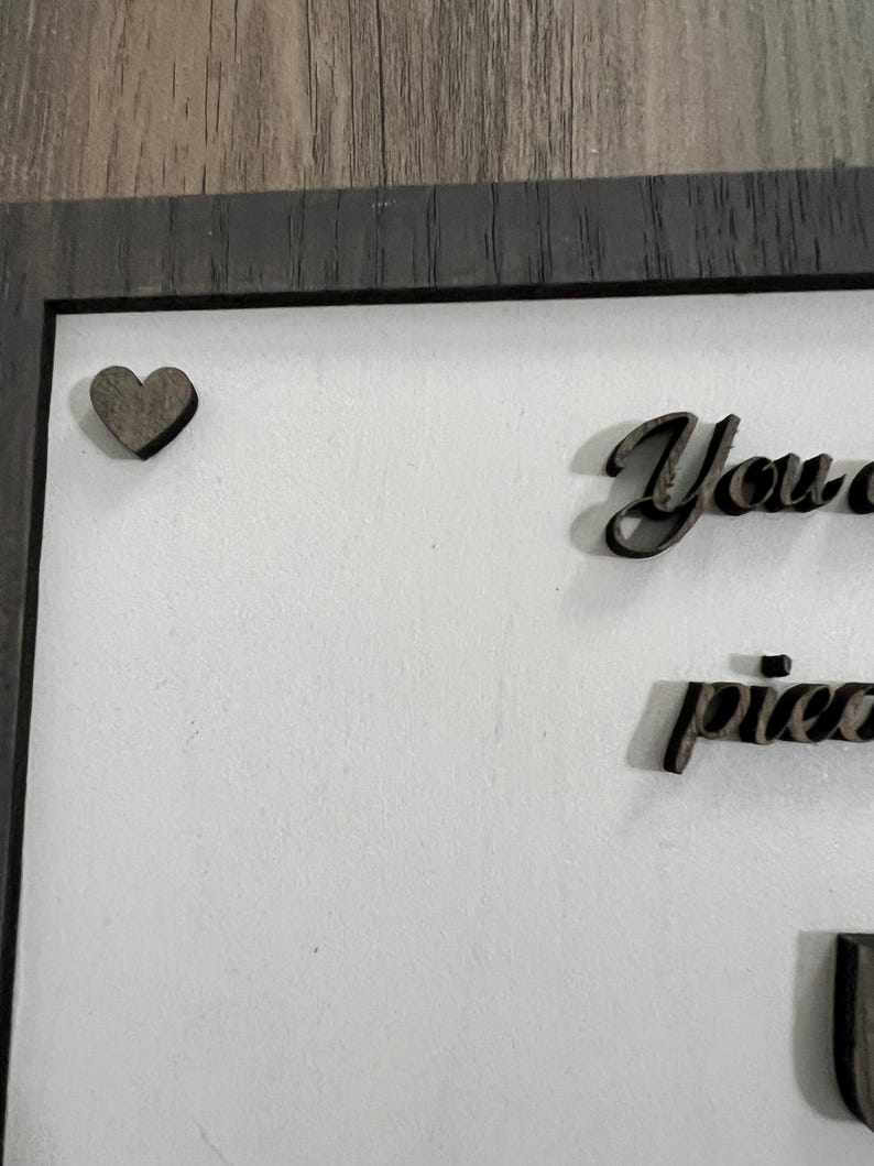 Personalized Family Puzzle Wall Art And Heartfelt Home Decor -  You Are The Missing Piece To My Heart