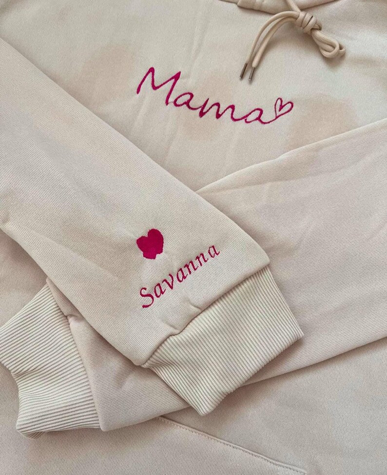 Custom Embroidered Mama Sweater Mothers Day Gift
