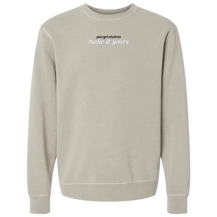 Make It Yours 'Just A Girl Who Loves' Cozy Sweatshirt