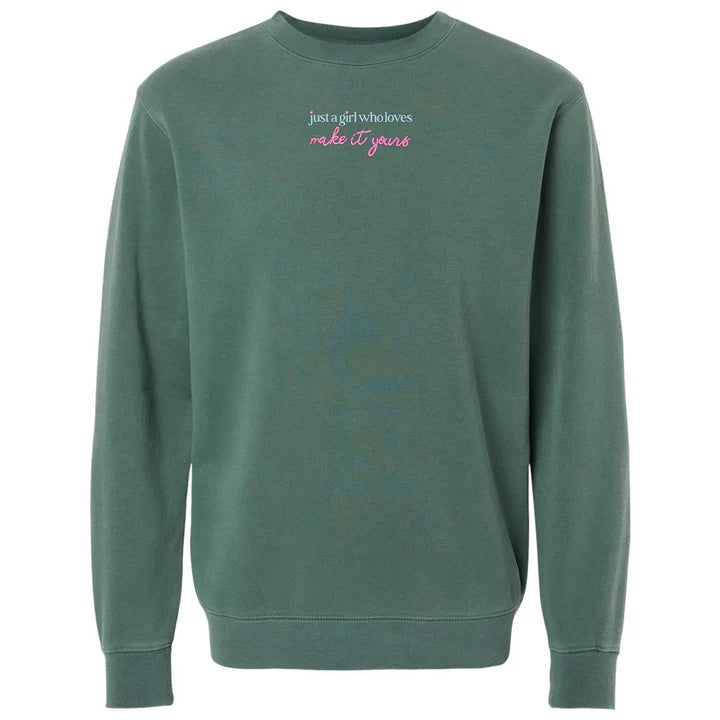 Make It Yours 'Just A Girl Who Loves' Cozy Sweatshirt