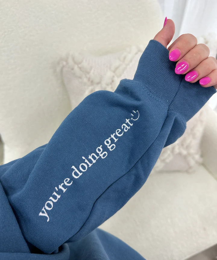 Mama 'You're Doing Great Reminder' Embroidered Sweatshirt