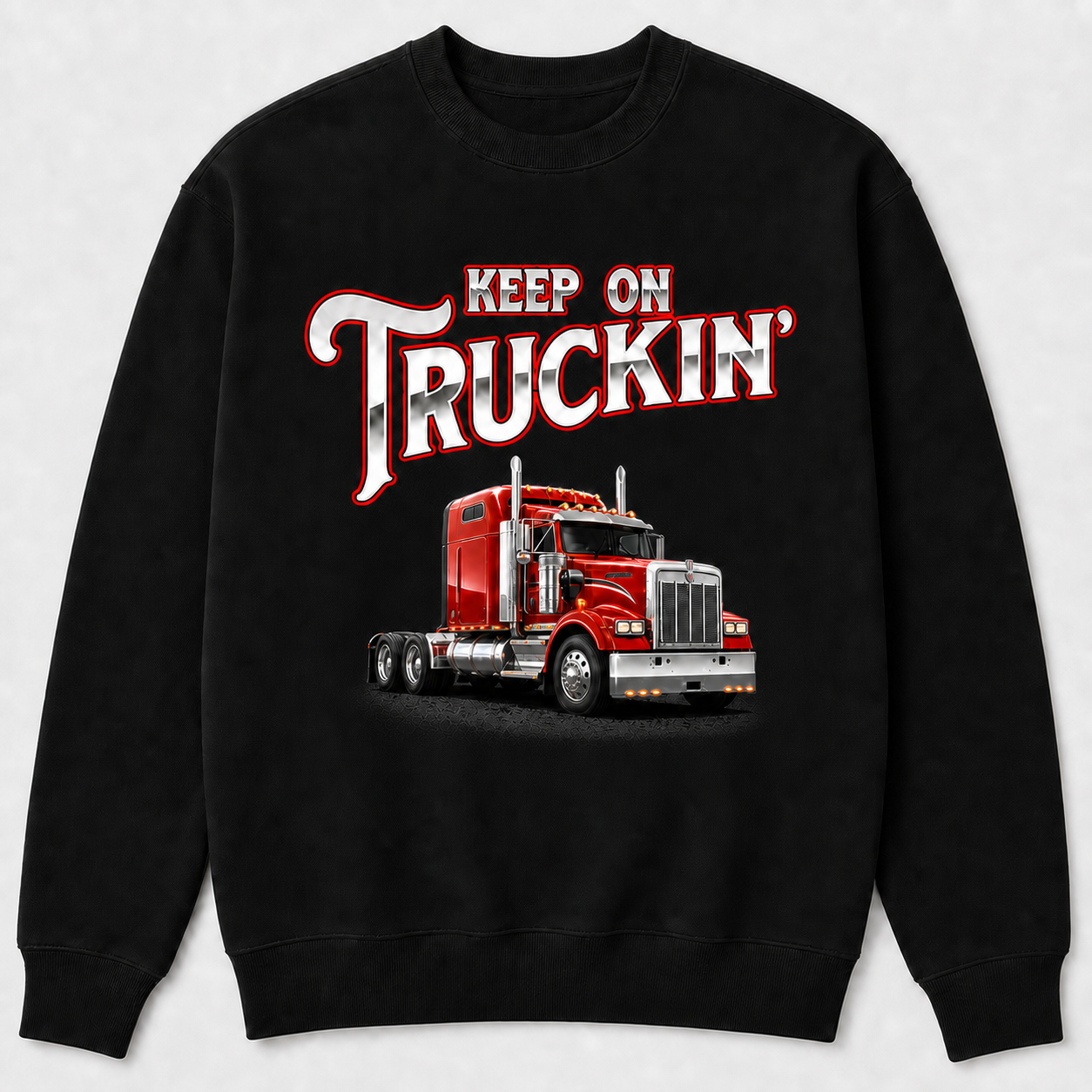Keep On Truckin’ – Funny Semi Truck Driver T‑Shirt, Great Gift for Truckers
