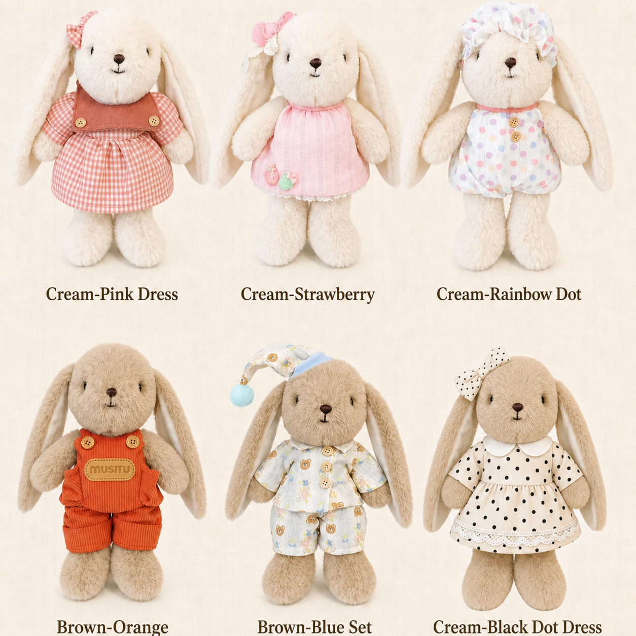 Personalized Bunny Plush, Custom Embroidered Name Stuffed Rabbit, Cute Personalized Gift for Kids & Girls
