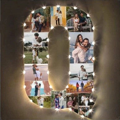 ✨Personalized Letter Photo Collage Lamp Letter V