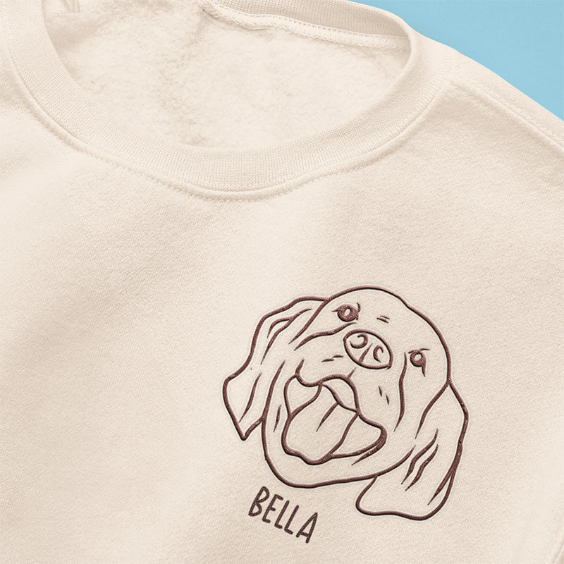 Dog & Cat Personalized Custom Unisex Embroidered T-shirt, Sweatshirt, Hoodie - Gift For Pet Owners, Pet Lovers