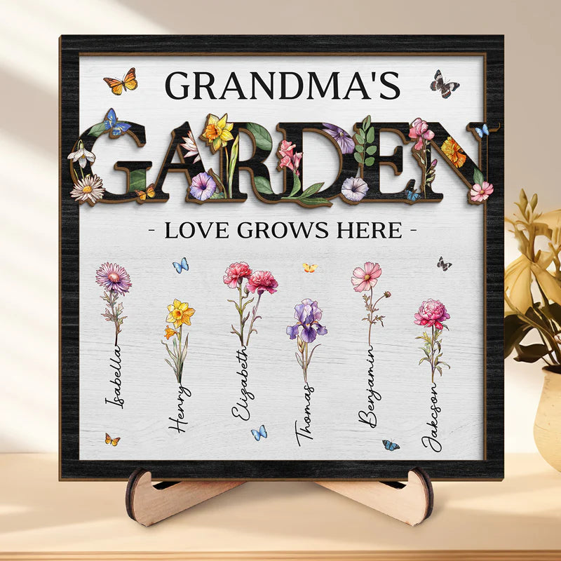 We Are Connected With One Another - Family Personalized Custom 2-Layered Wooden Plaque - Mother's Day Gift