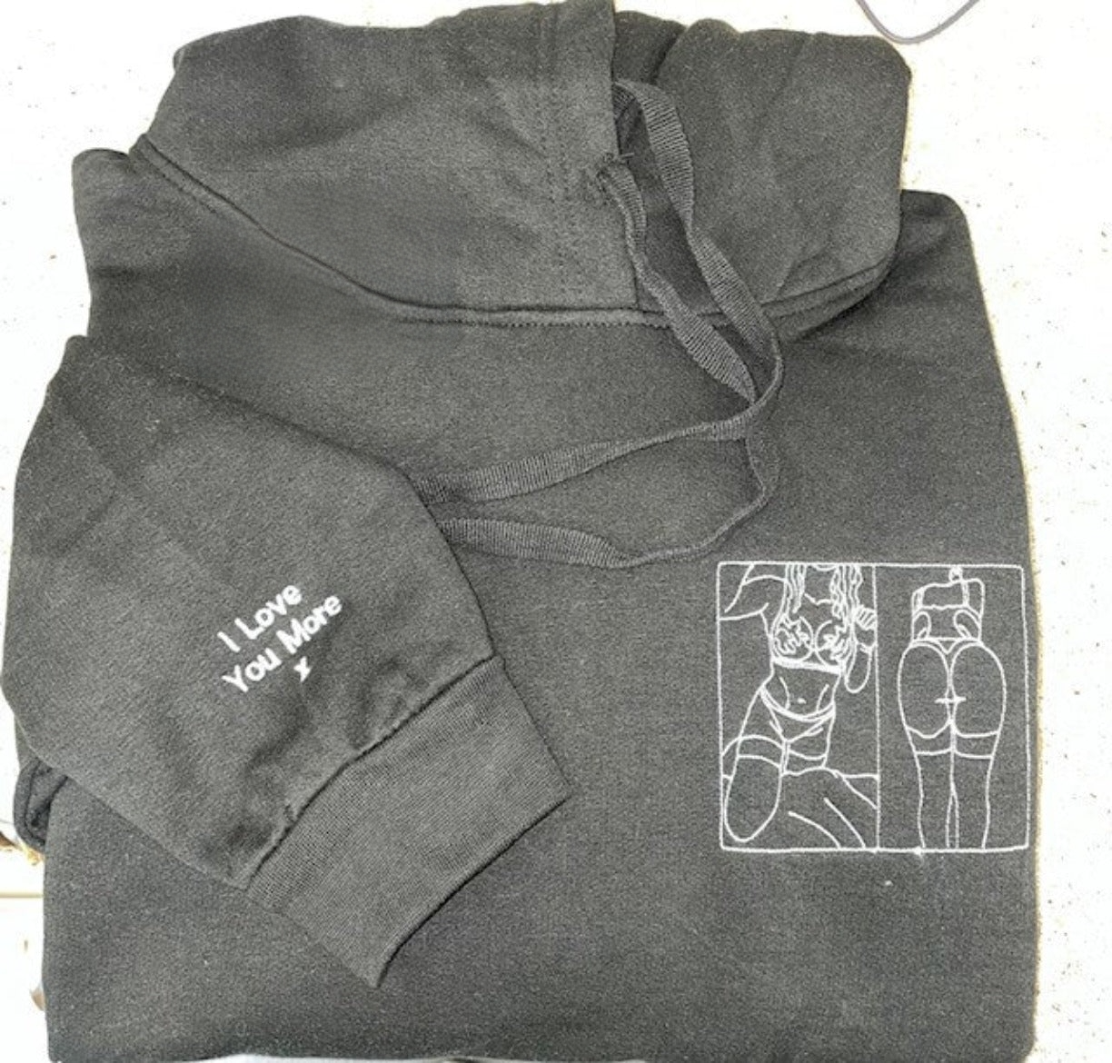 Spicy Custom embroidered Hoodie-Romantic Anniversary Keepsake Gift🍑