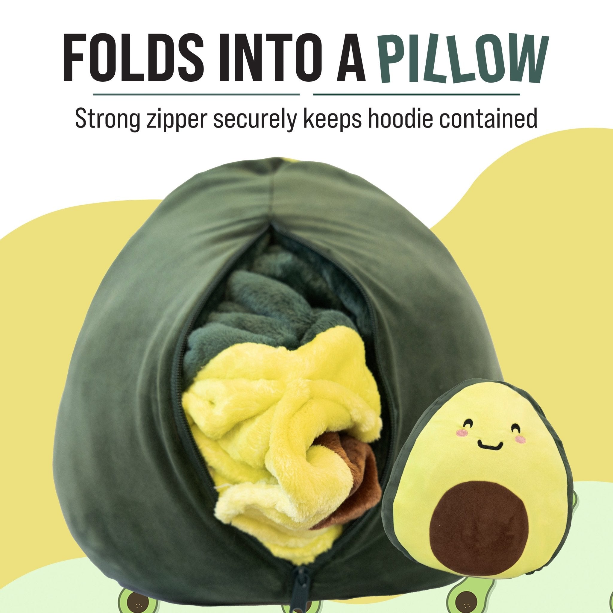 Avocado Snugible | Blanket Hoodie & Pillow