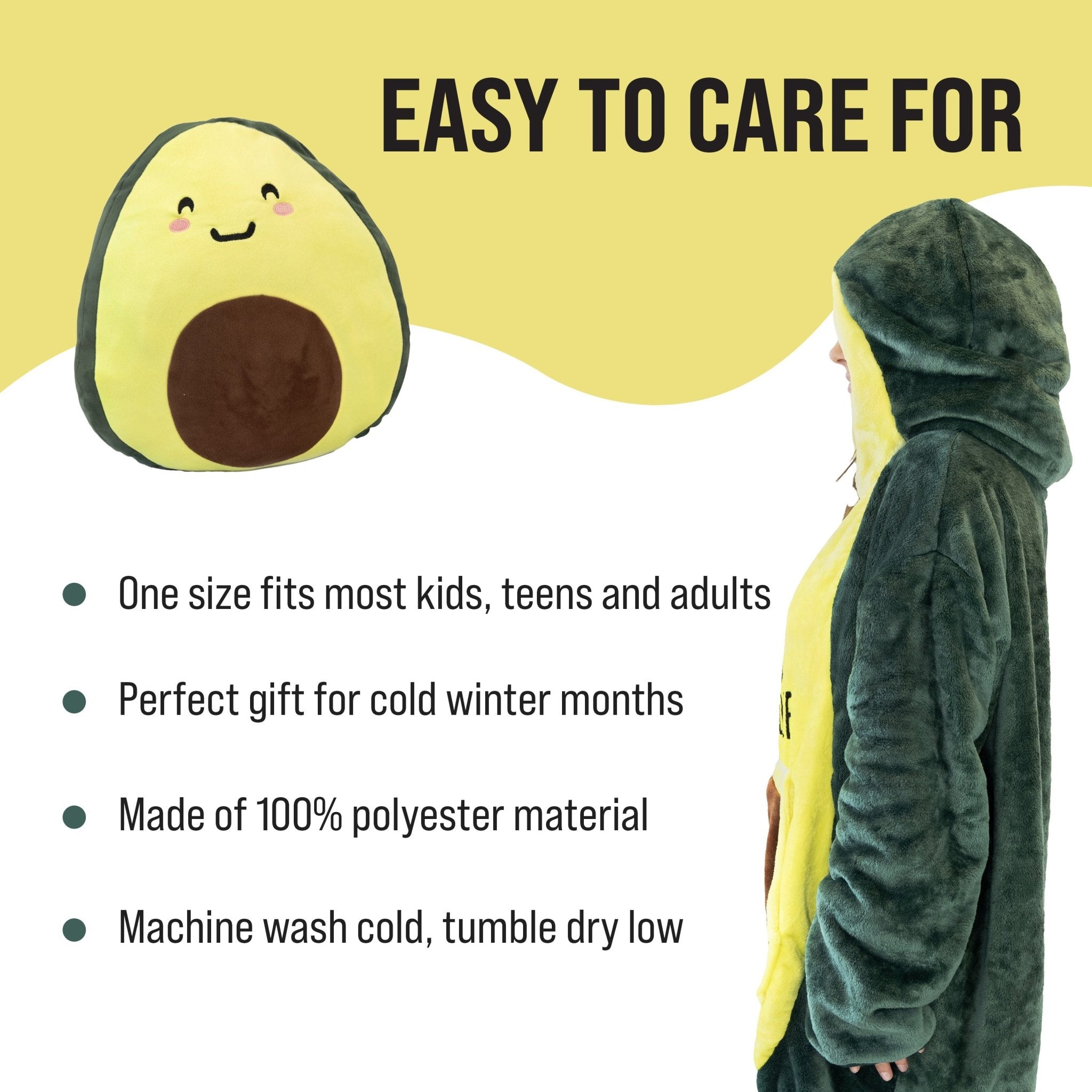 Avocado Snugible | Blanket Hoodie & Pillow
