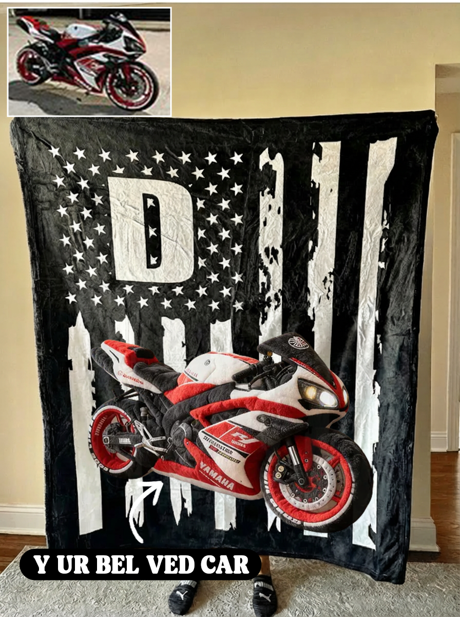 Diesel Flag Custom Truck Fleece Blanket