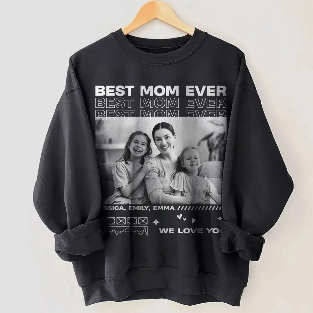 Klamay™ Unique Custom Photo Tee 💗 Crewneck 💗 Hoodie For Mother's Day Gift