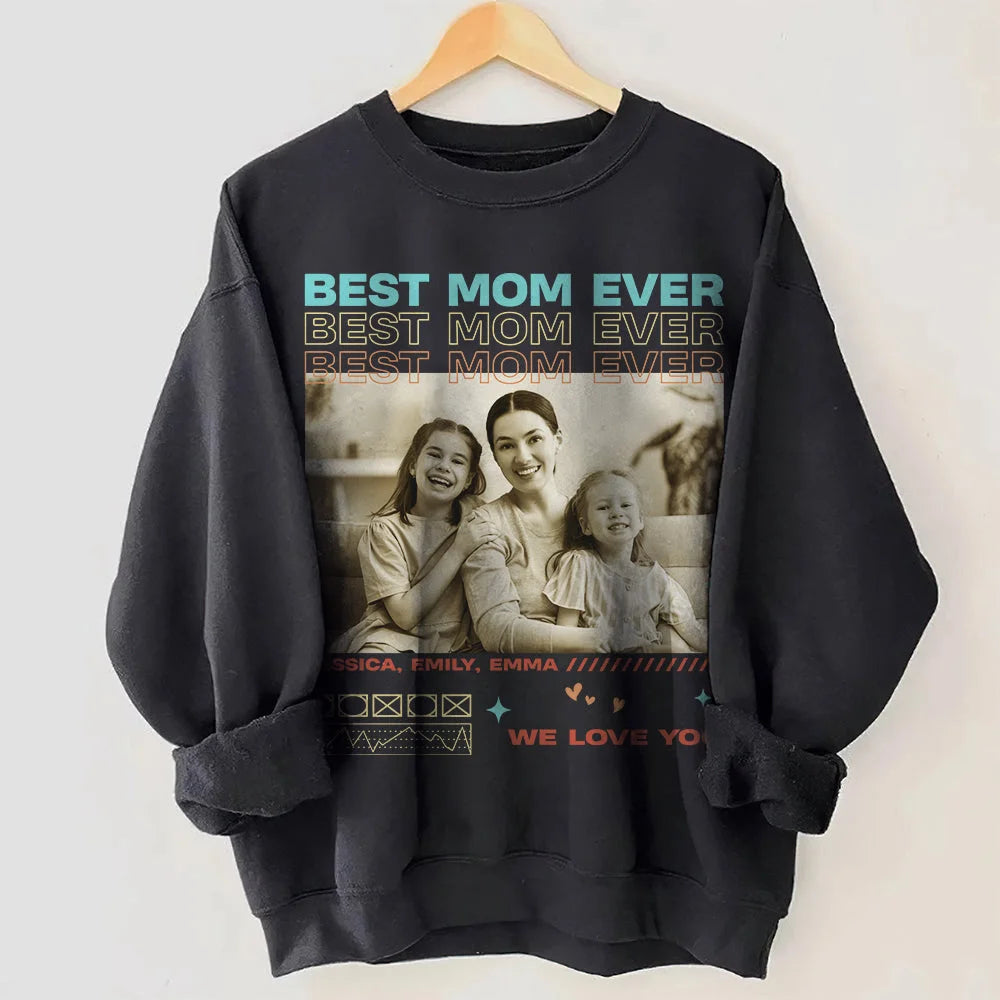 Klamay™ Unique Custom Photo Tee 💗 Crewneck 💗 Hoodie For Mother's Day Gift
