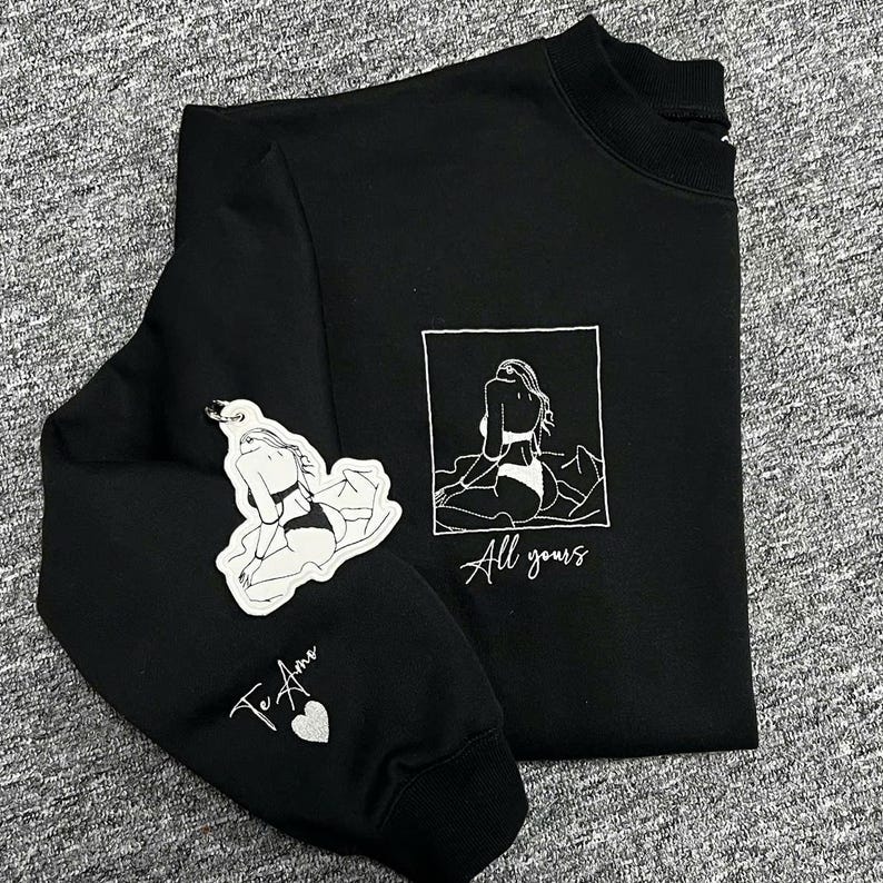 Spicy Custom embroidered Hoodie-Romantic Anniversary Keepsake Gift🍑