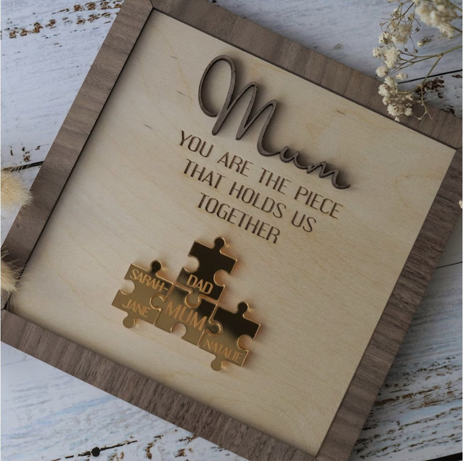 Wonderful personalized Wooden Puzzle Sign