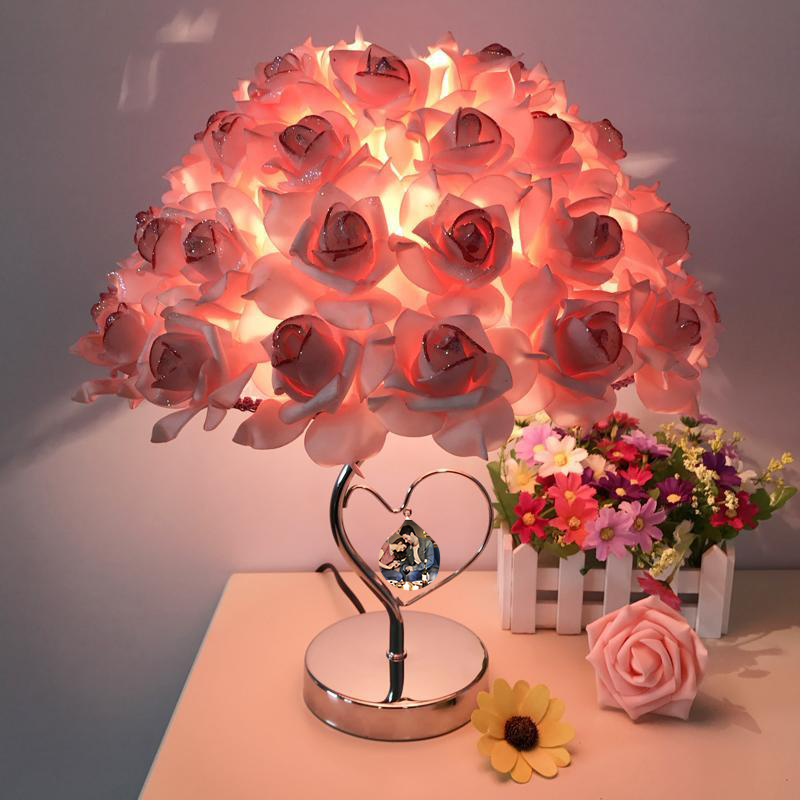 Custom Rose Bouquet Lamp Night Light Decoration for Home Valentine's Day Wedding