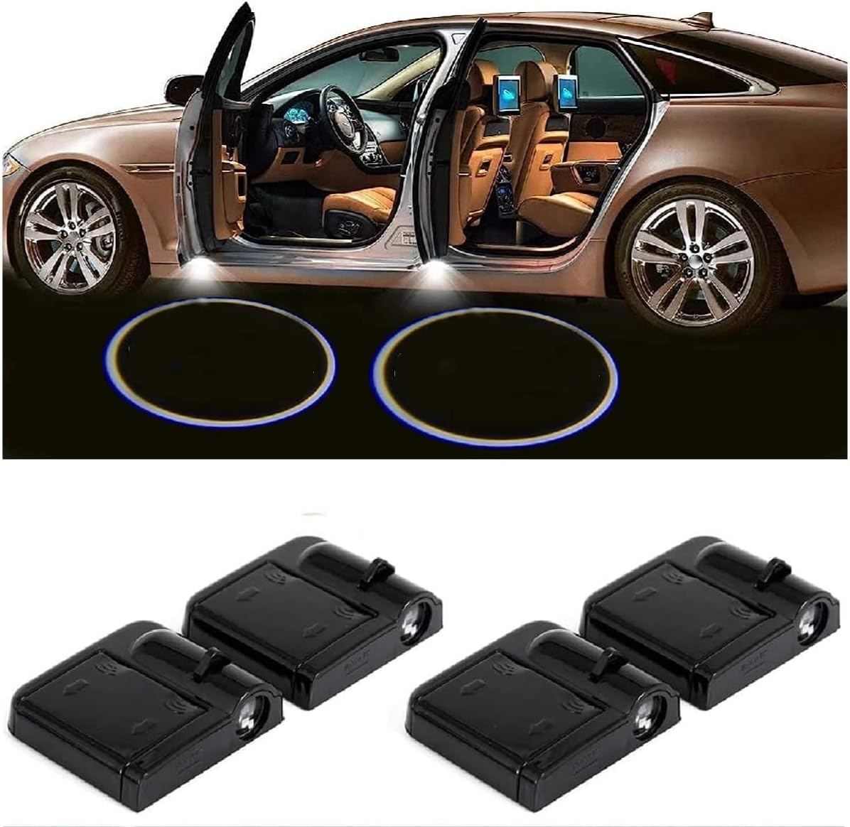 Custom Logo Projector Car Door Step Led Lights
