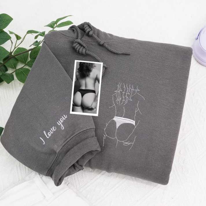 Spicy Custom embroidered Hoodie-Romantic Anniversary Keepsake Gift🍑
