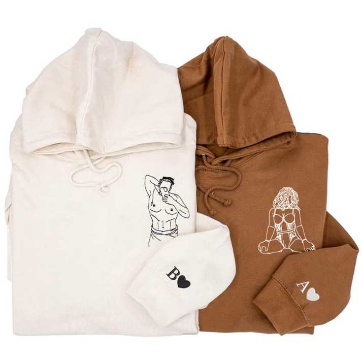 Spicy Custom embroidered Hoodie-Romantic Anniversary Keepsake Gift🍑