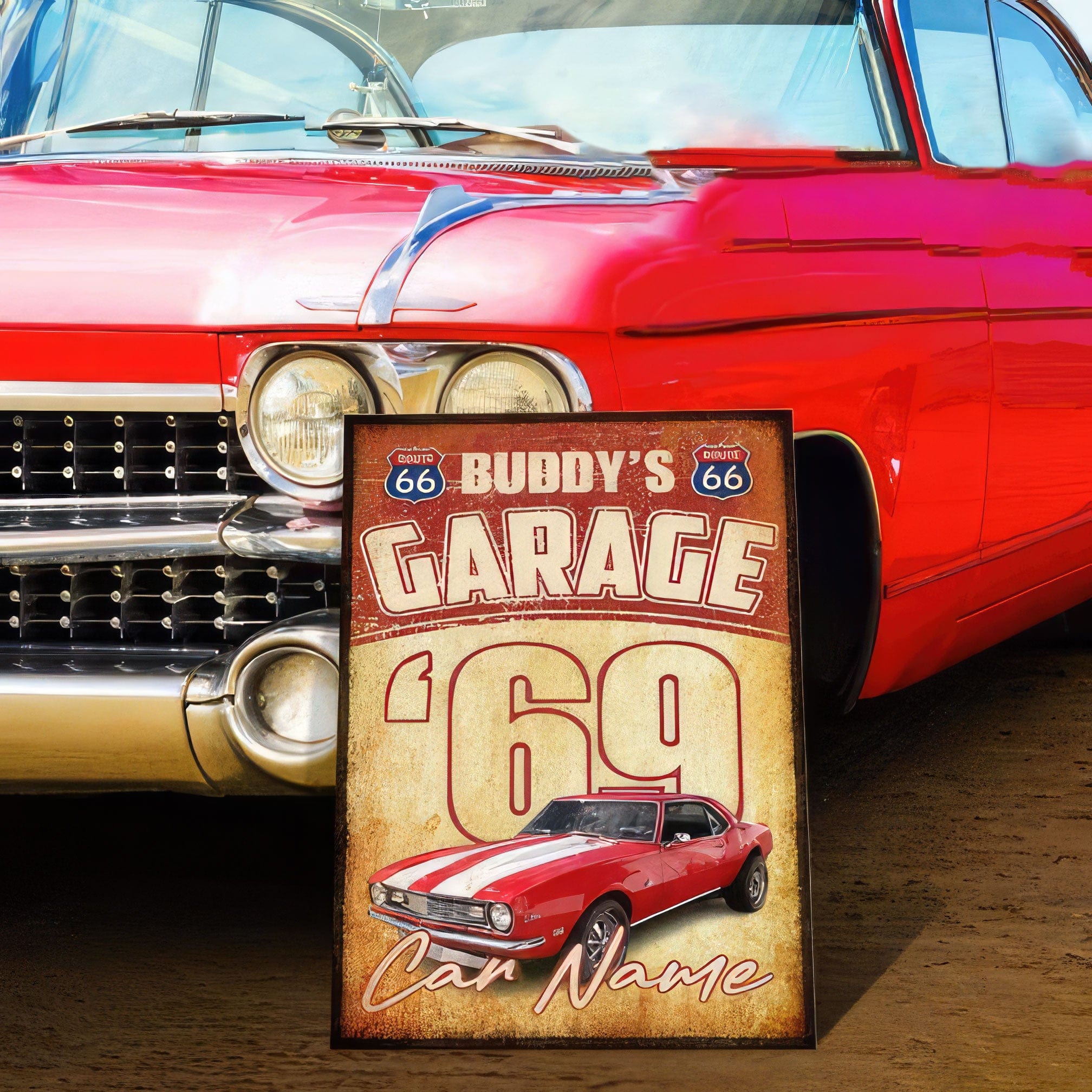 Personalized Custom Text And Upload Photo Car Sign