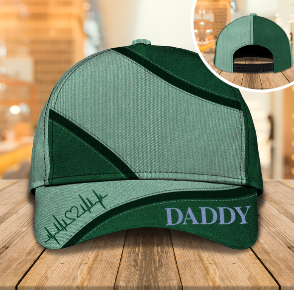 Custom Photo Daddy Grandpa Father's Day Classic Cap