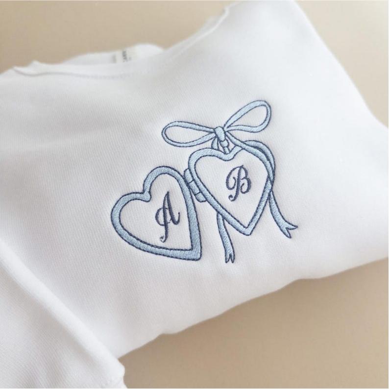 Personalized Bride Embroidered Sweatshirt for Future Mrs. with Custom Last Name & Wedding Date
