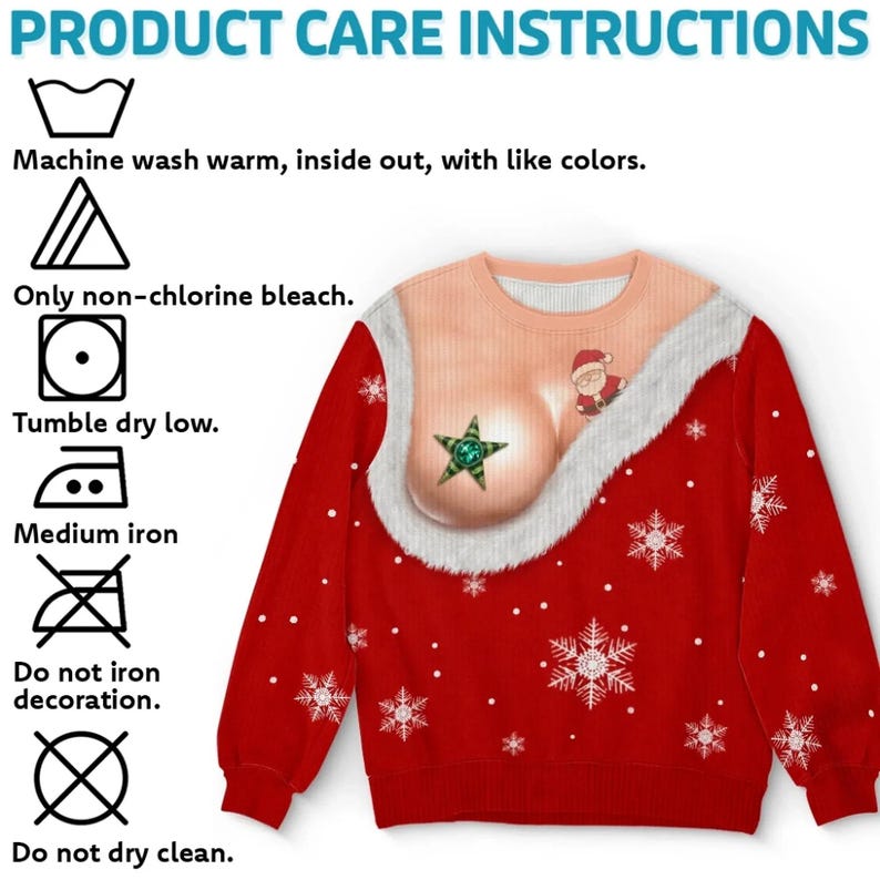 Custom Fun & Novelty Women's Santa Sweatshirt – Humorous Christmas Party Gift for Adults & Matching Couples' Sweatshirts