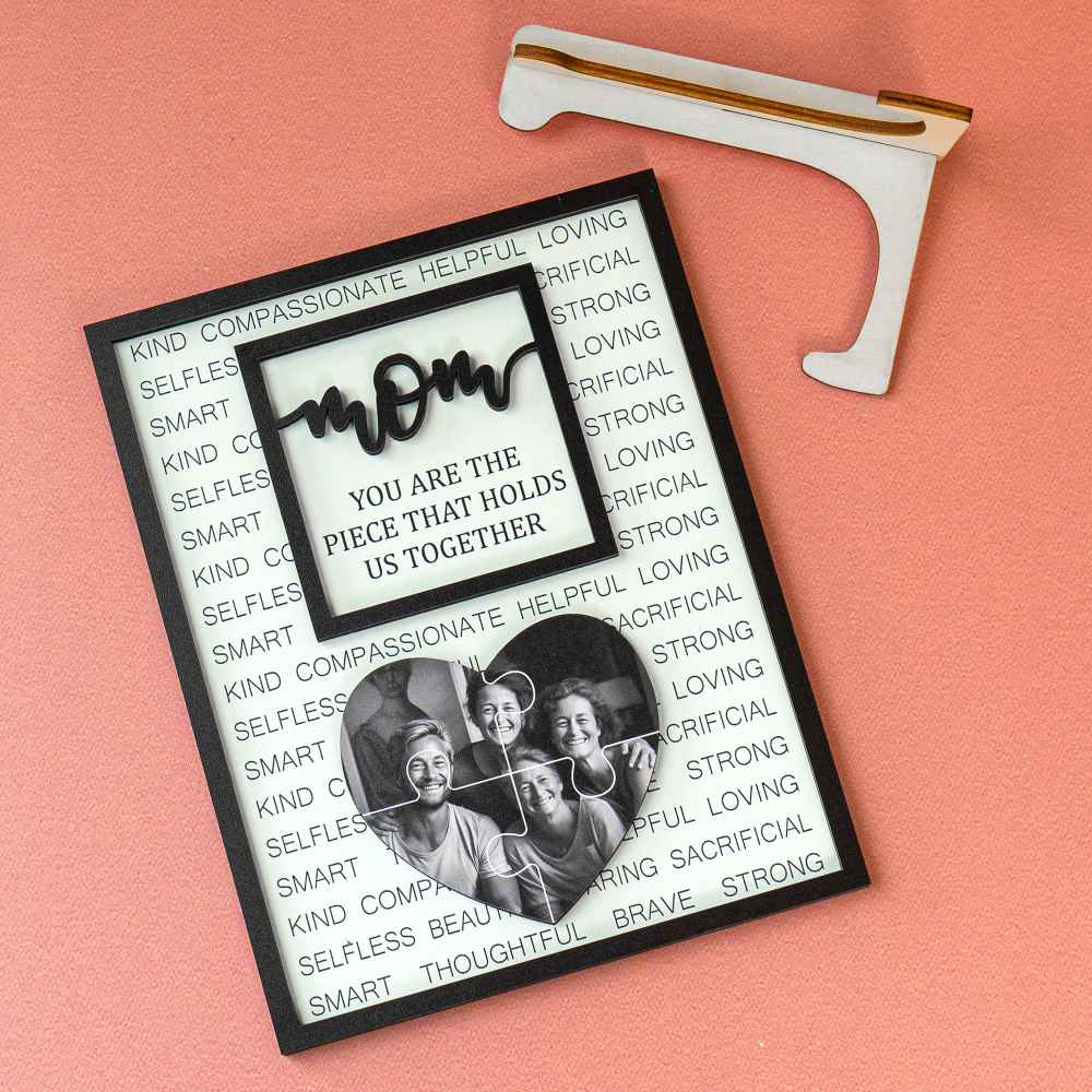 Custom Photo Wood Sign Piece That Holds Us Together Mother's Day Gift
