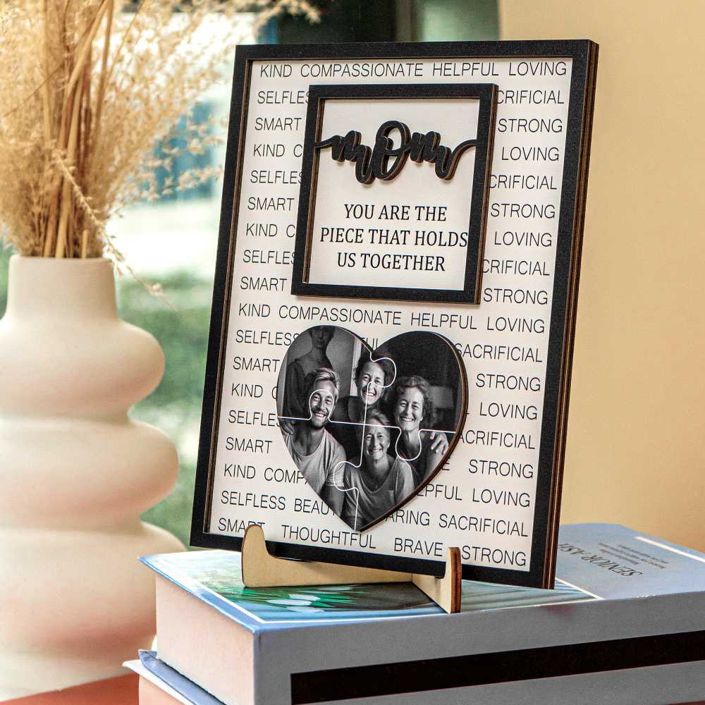 Custom Photo Wood Sign Piece That Holds Us Together Mother's Day Gift