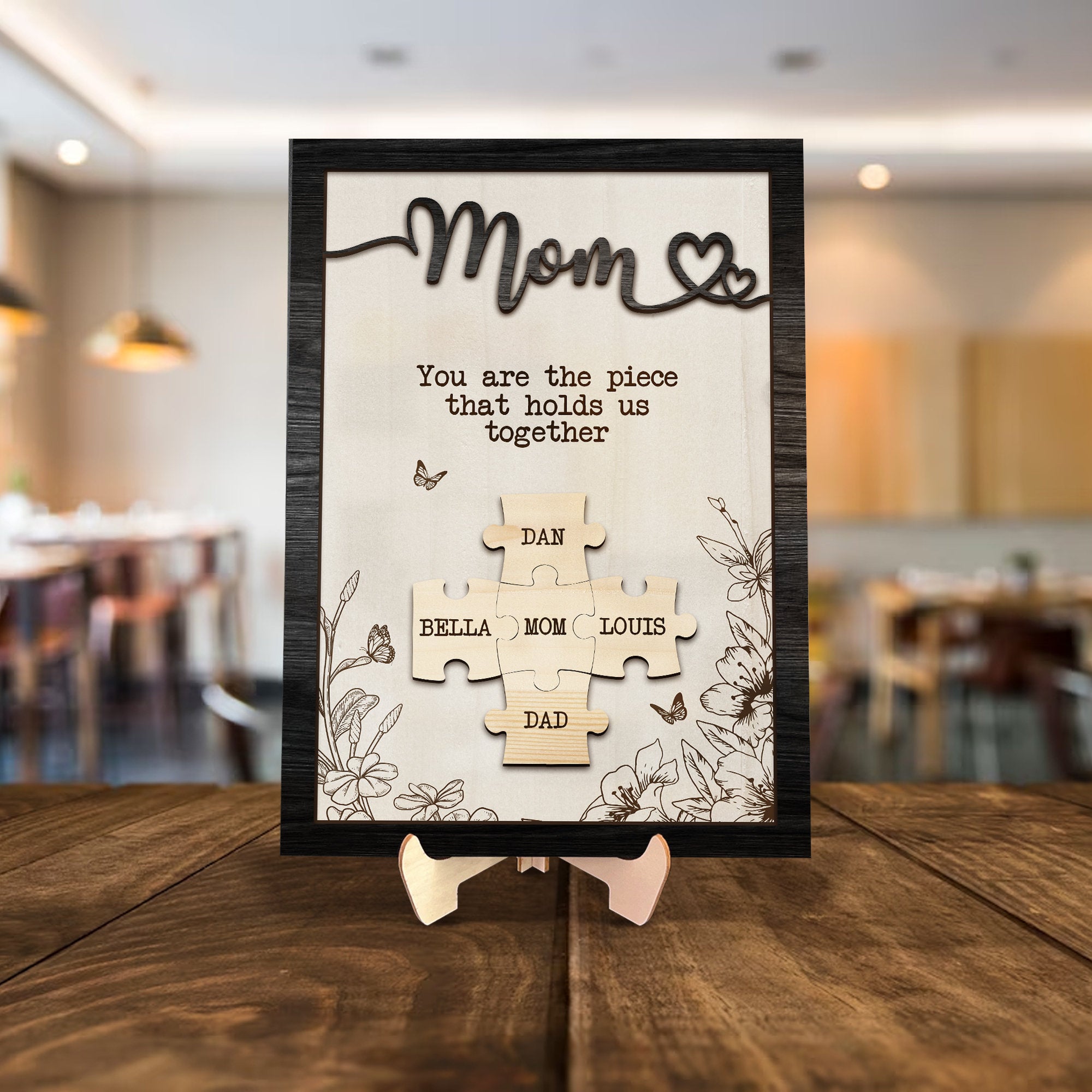 Personalized Mom Puzzle Sign, Mother's Day Gift