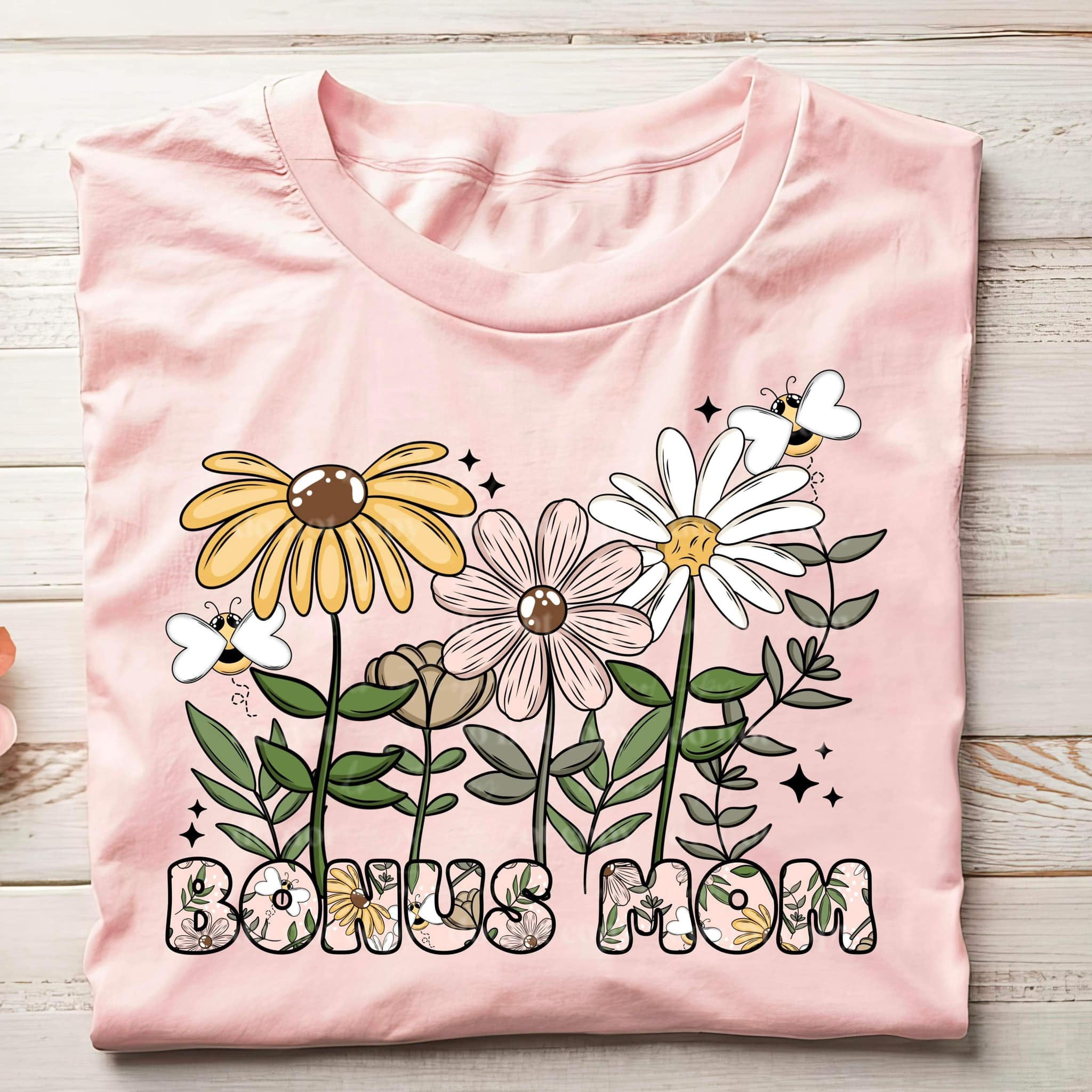 Spring Floral Mama T-Shirt, Mother's Day Shirt for Abuela, Mom, Mother