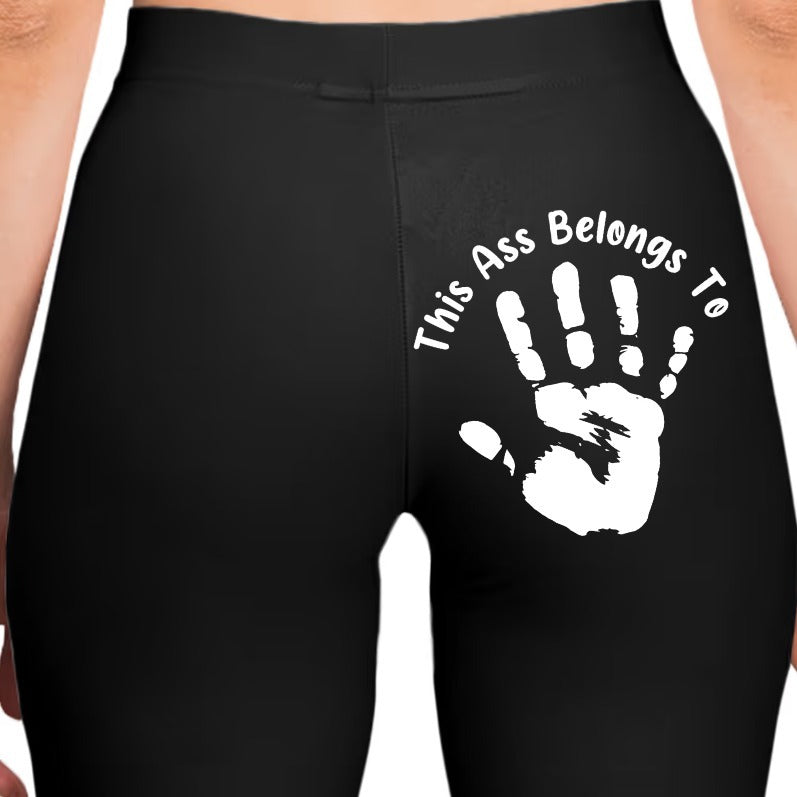 Personalized "This Ass Is Taken" Leggings – Custom Name & Funny Flirty Gift for Couple, Wife, Romantic Christmas, Anniversary or Birthday Present