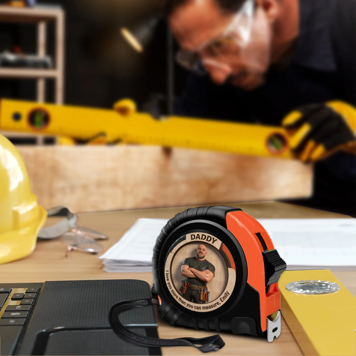 Personalized Photo Measuring Tape for Dad | Custom Father's Day Gift with Picture