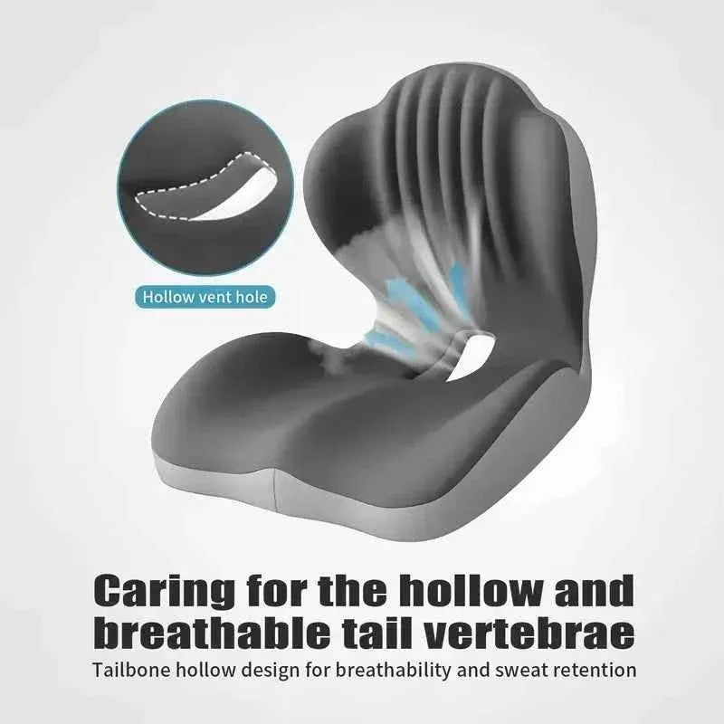 Memory Foam Back & Seat Cushion Set – Ergonomic Support for All-Day Sitting Comfort,Gift for Truck Drivers