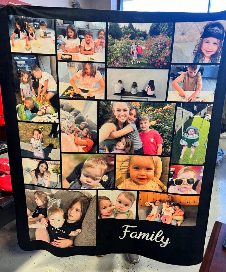 Custom Text & Photo Couple Blanket – The Ultimate Romantic Gift for Anniversaries, Weddings, and Valentine’s Day