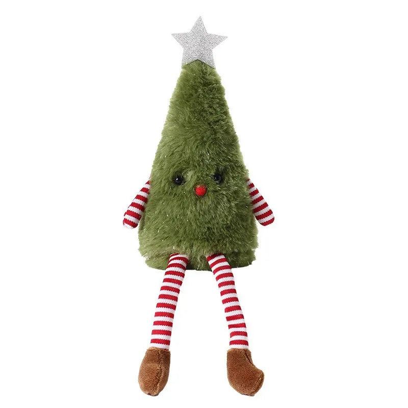 Cute Plush Christmas Tree Plushie — Soft Holiday Décor Doll, Festive Home & Party Ornament