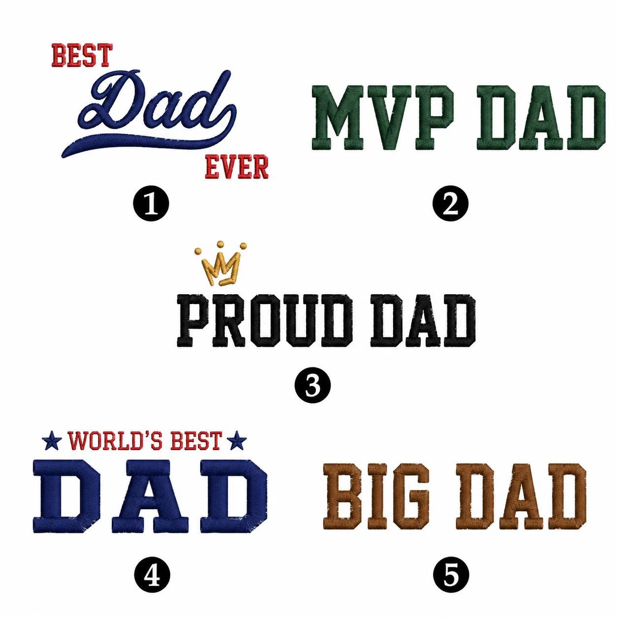 Personalized Embroidered Baseball & Softball | Memorial Keepsake Father's Day Gift for Dad from Kids