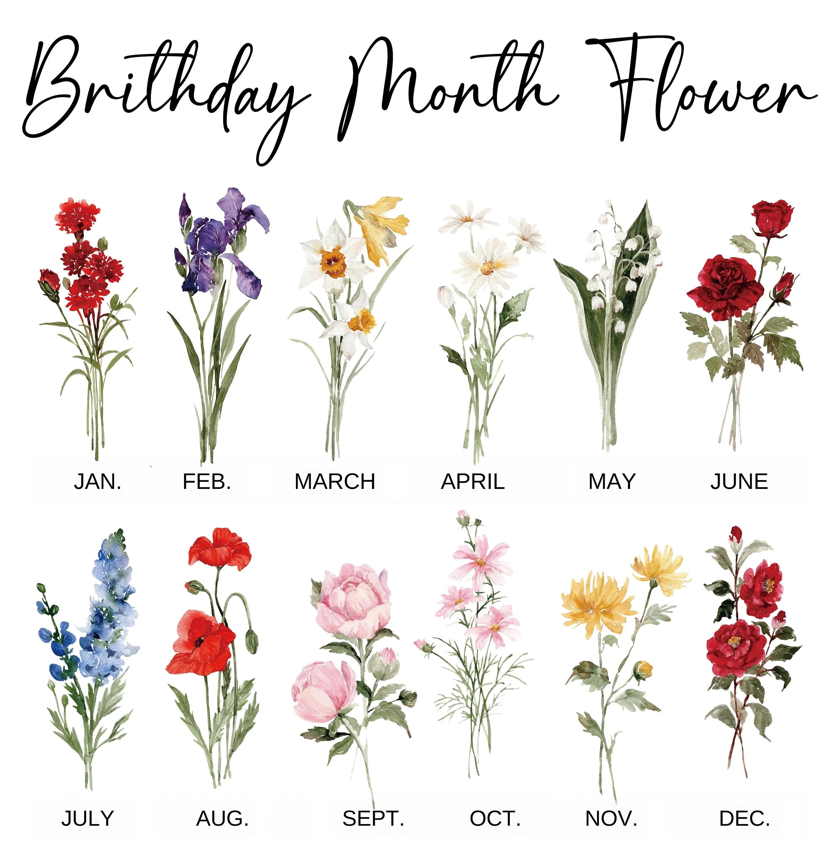 Custom Grandma's Garden Birth Month Flowers Acrylic LED Night Light, Gift for Mom Grandma