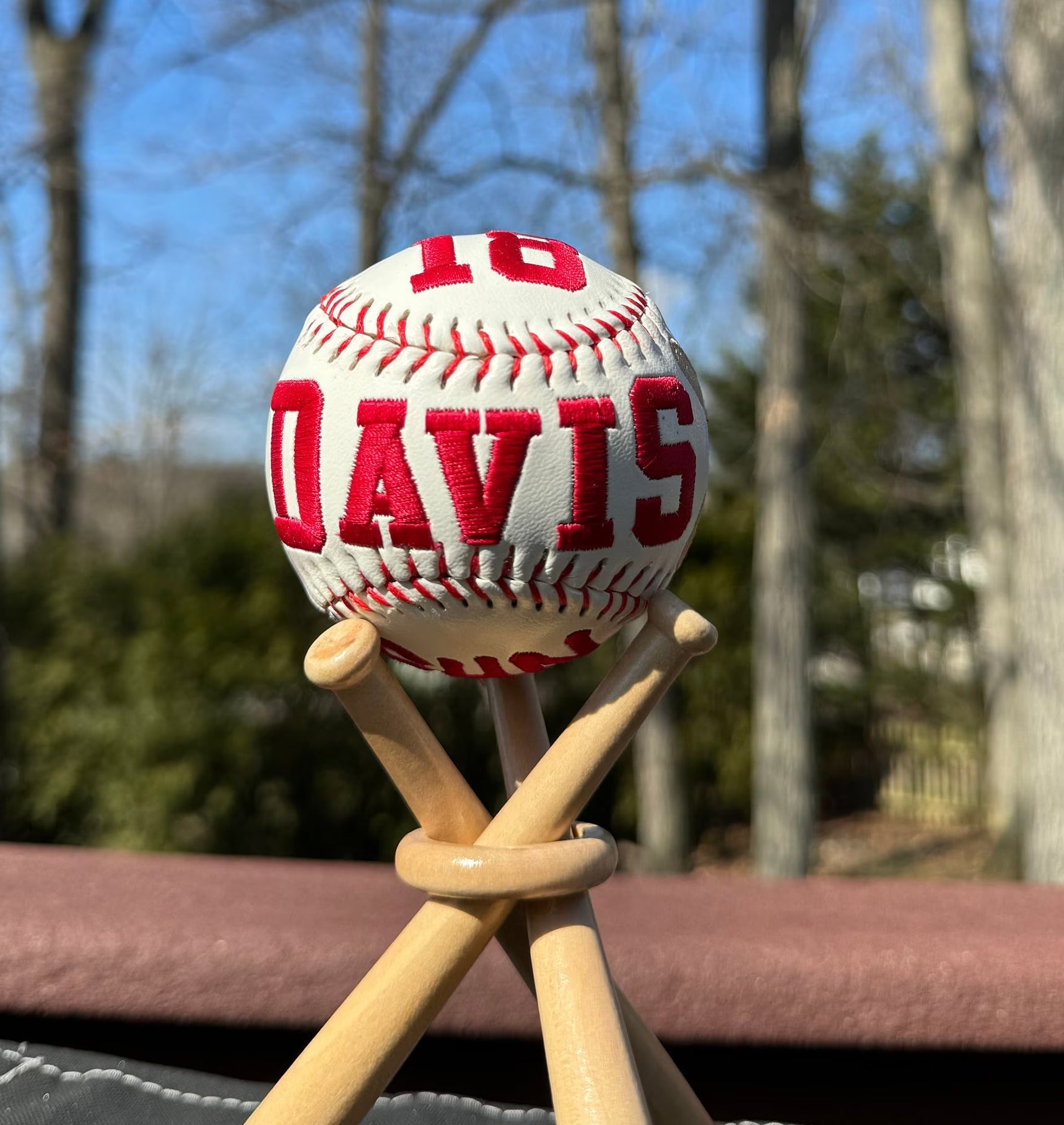 Custom Embroidered Baseball Gift | Personalized Softball for Kids, Dad, Sports Fans on Father’s Day