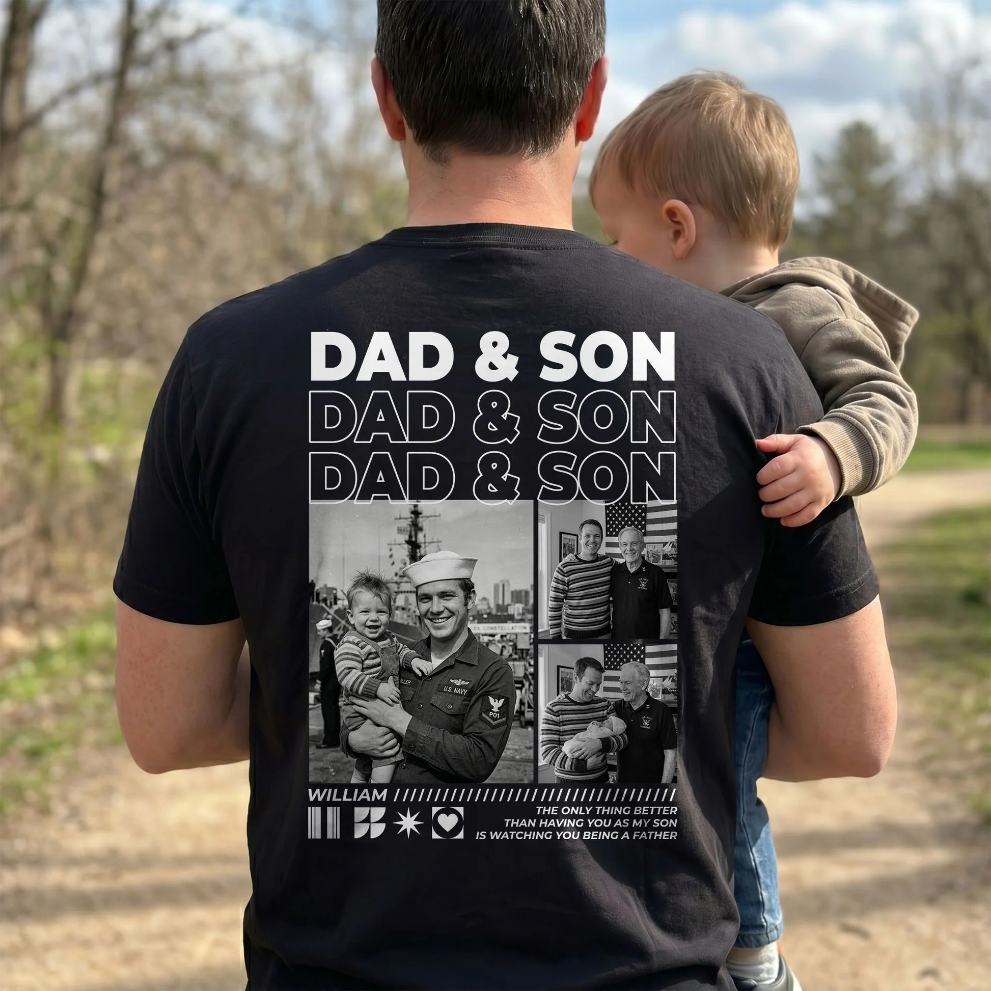 Father's Day Personalized Photo Shirt for Dad | Custom Gift