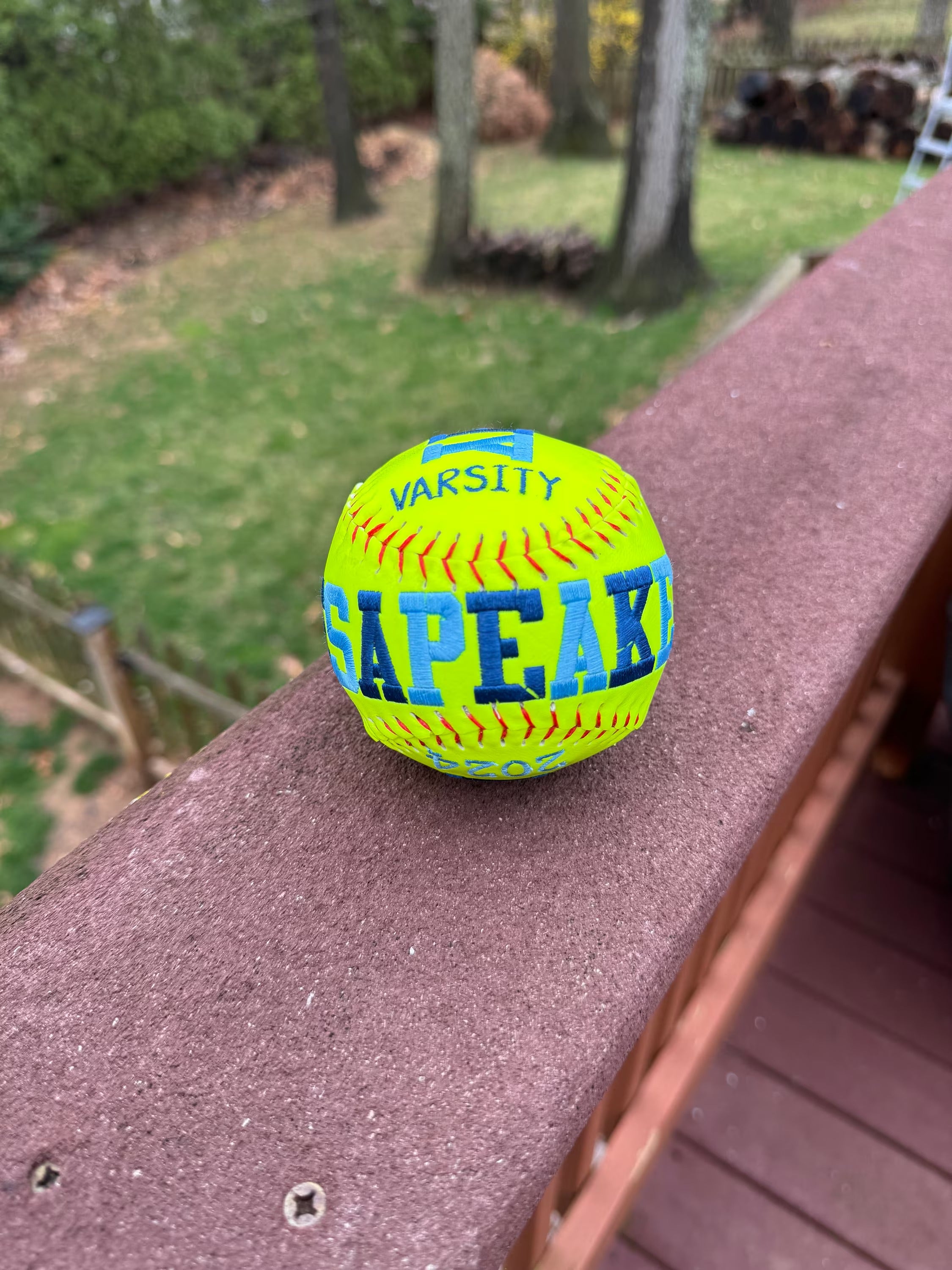 Custom Embroidered Baseball Gift | Personalized Softball for Kids, Dad, Sports Fans on Father’s Day